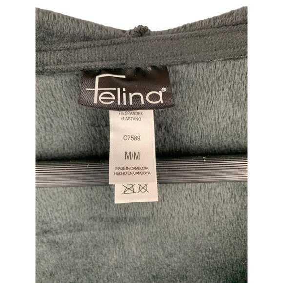 Felina M/M Fleece Zip-Up Hoodie Jacket Polyester & Spandex - Picture 3 of 4